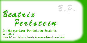 beatrix perlstein business card